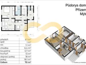 Prodej rodinného domu, Mýto, Letná II, 136 m2