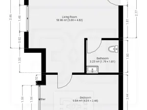 Pronájem bytu 2+kk, Praha - Hodkovičky, Havlovického, 32 m2