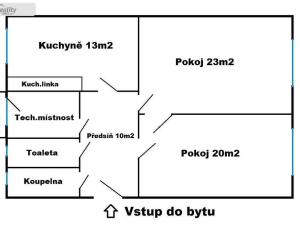 Pronájem bytu 2+1, Praha - Libeň, Zenklova, 73 m2