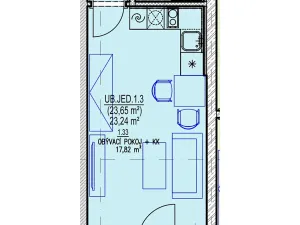 Prodej bytu 1+kk, Brno, Ondrova, 29 m2