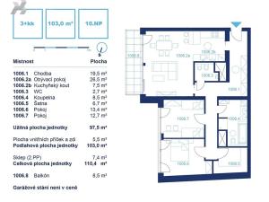 Prodej bytu 3+kk, Brno, Lidická, 119 m2