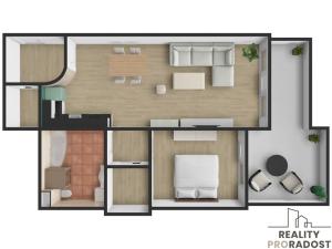 Pronájem bytu 2+kk, Kroměříž, Nitranská, 70 m2