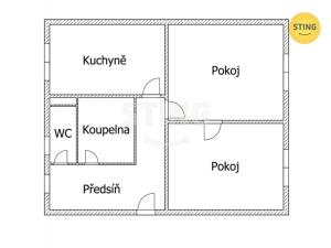Pronájem bytu 2+1, Žďár nad Sázavou, Brodská, 50 m2