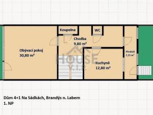 Prodej rodinného domu, Brandýs nad Labem-Stará Boleslav, Na sádkách, 160 m2