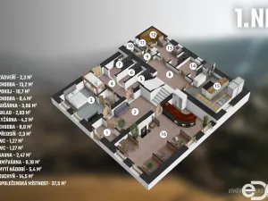 Prodej ubytování, Loučná pod Klínovcem - Loučná, 290 m2