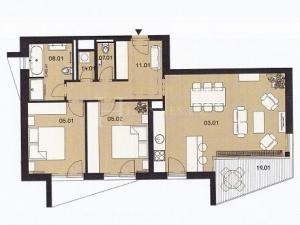 Pronájem bytu 3+kk, Praha - Libeň, Menclova, 85 m2