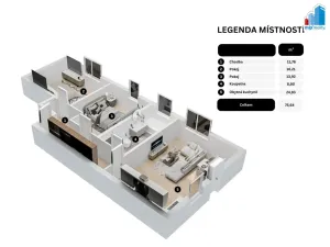Prodej bytu 3+kk, Chotěšov, Plzeňská, 75 m2
