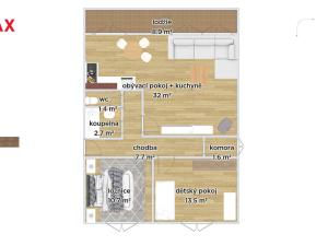 Prodej bytu 3+1, Nový Hrádek, Sokolská, 81 m2