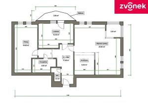 Prodej bytu 3+kk, Uherské Hradiště - Mařatice, Sadová, 80 m2