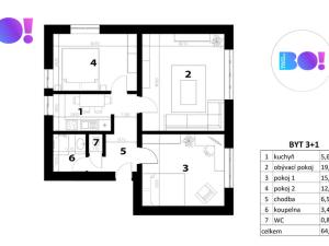 Prodej bytu 3+1, Praha - Klánovice, Medinská, 70 m2