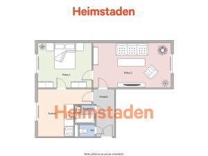 Pronájem bytu 2+1, Ostrava - Mariánské Hory, Boleslavova, 52 m2