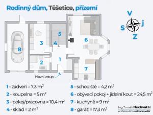 Prodej rodinného domu, Těšetice, 130 m2