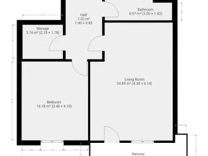 Pronájem bytu 2+kk, Praha - Letňany, Pavla Beneše, 59 m2