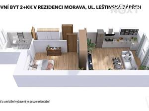 Pronájem bytu 2+kk, Zábřeh, Leštinská, 55 m2