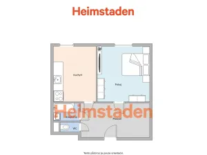 Pronájem bytu 1+1, Ostrava - Slezská Ostrava, Bernerova, 30 m2