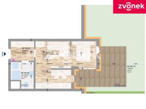 Pronájem bytu 1+kk, Zlín, Smetanova, 35 m2