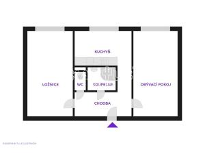 Prodej bytu 2+1, Ostrava, Na Široké, 49 m2