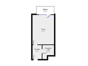Pronájem bytu 1+kk, Praha - Hloubětín, Modrého, 34 m2