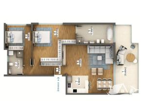 Prodej bytu 3+kk, Dobrá Voda, Černá Hora, 108 m2