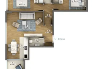 Prodej bytu 3+kk, Dobrá Voda, Černá Hora, 170 m2