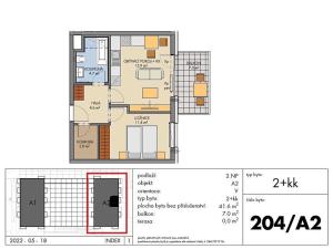 Prodej bytu 2+kk, Praha - Prosek, Prosecká, 42 m2