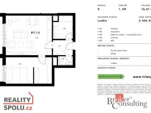 Prodej bytu 2+kk, Plzeň - Jižní Předměstí, Měděná, 76 m2