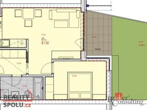 Prodej bytu 2+kk, Oslavany, náměstí 13. prosince, 48 m2