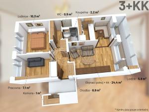 Prodej bytu 3+1, Praha - Prosek, Bílinská, 54 m2