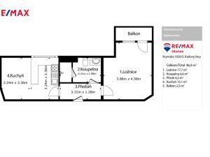 Prodej bytu 2+kk, Karlovy Vary, Foersterova, 47 m2