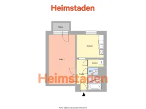 Pronájem bytu 1+1, Havířov - Město, Lípová, 39 m2