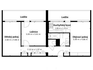 Prodej bytu 3+kk, Pardubice - Polabiny, Bělehradská, 60 m2