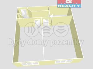 Prodej bytu 2+kk, Ústí nad Labem - Krásné Březno, Obvodová, 48 m2