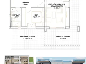 Prodej bytu 3+kk, Sućuraj, Chorvatsko, 62 m2