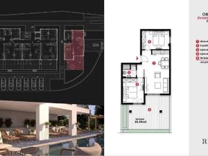 Prodej bytu 2+kk, Кавач, Černá Hora, 33 m2
