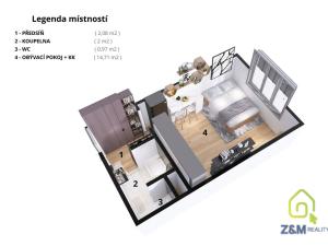 Prodej bytu 1+kk, Karlovy Vary, Východní, 19 m2