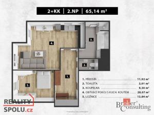 Prodej bytu 2+kk, Jablonec nad Nisou, Palackého, 65 m2