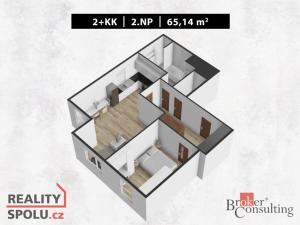 Prodej bytu 2+kk, Jablonec nad Nisou, Palackého, 65 m2