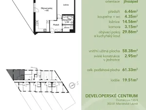 Prodej bytu 2+kk, Mariánské Lázně, Chebská, 61 m2