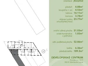 Prodej bytu 2+kk, Mariánské Lázně, Chebská, 53 m2