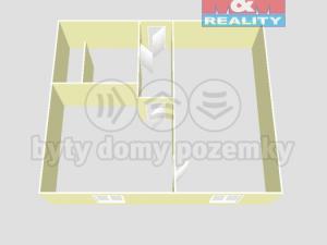 Pronájem bytu 2+kk, Čáslav - Čáslav-Nové Město, Žitenická, 38 m2