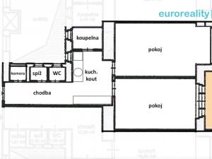 Pronájem bytu 2+kk, Praha - Holešovice, Dělnická, 61 m2