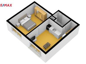 Pronájem bytu 2+kk, Česká Lípa, Železničářská, 36 m2