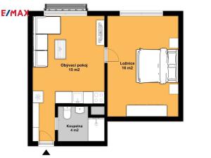 Pronájem bytu 2+kk, Česká Lípa, Železničářská, 36 m2