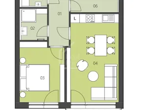 Pronájem bytu 2+kk, Praha - Michle, U plynárny, 53 m2