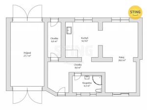 Prodej rodinného domu, Kostelany - Újezdsko, 100 m2
