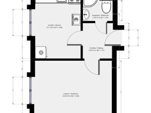 Pronájem bytu 1+1, Praha - Komořany, Krupná, 30 m2