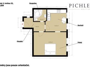 Pronájem bytu 2+kk, Plzeň, sady 5. května, 46 m2