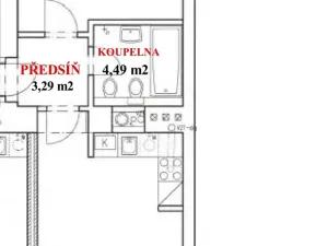 Prodej bytu 2+kk, Praha - Žižkov, Bořivojova, 40 m2