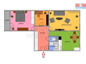 Prodej bytu 3+1, Kamenický Šenov, Pískovec I, 73 m2