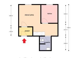 Pronájem bytu 2+kk, Kostelec nad Labem, T. G. Masaryka, 33 m2